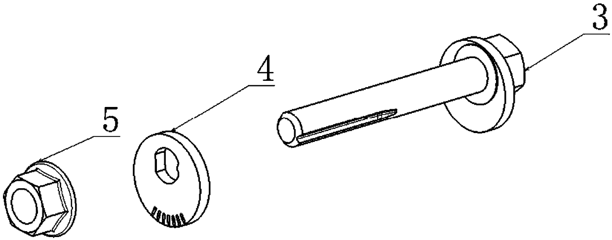 MacPhersan type suspension camber angle adjusting structure