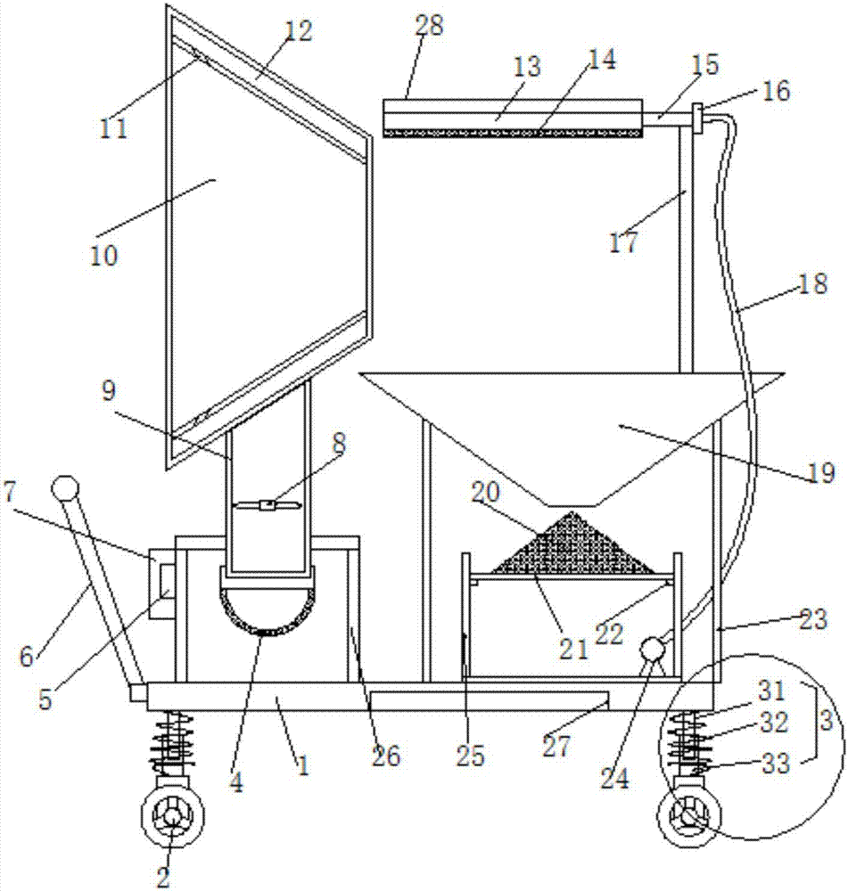 Efficient building dust removal device