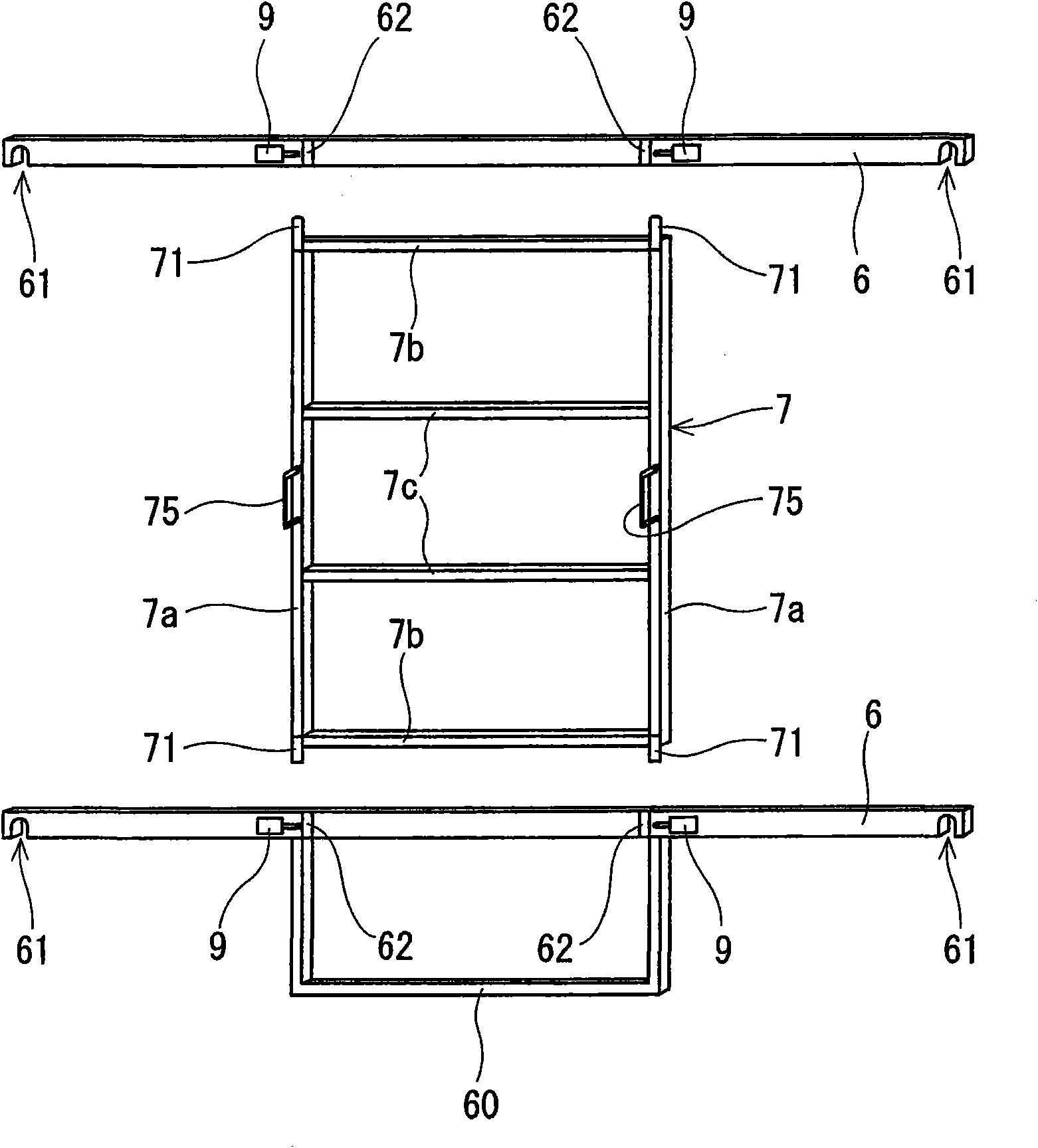 Glass plate packing pallet