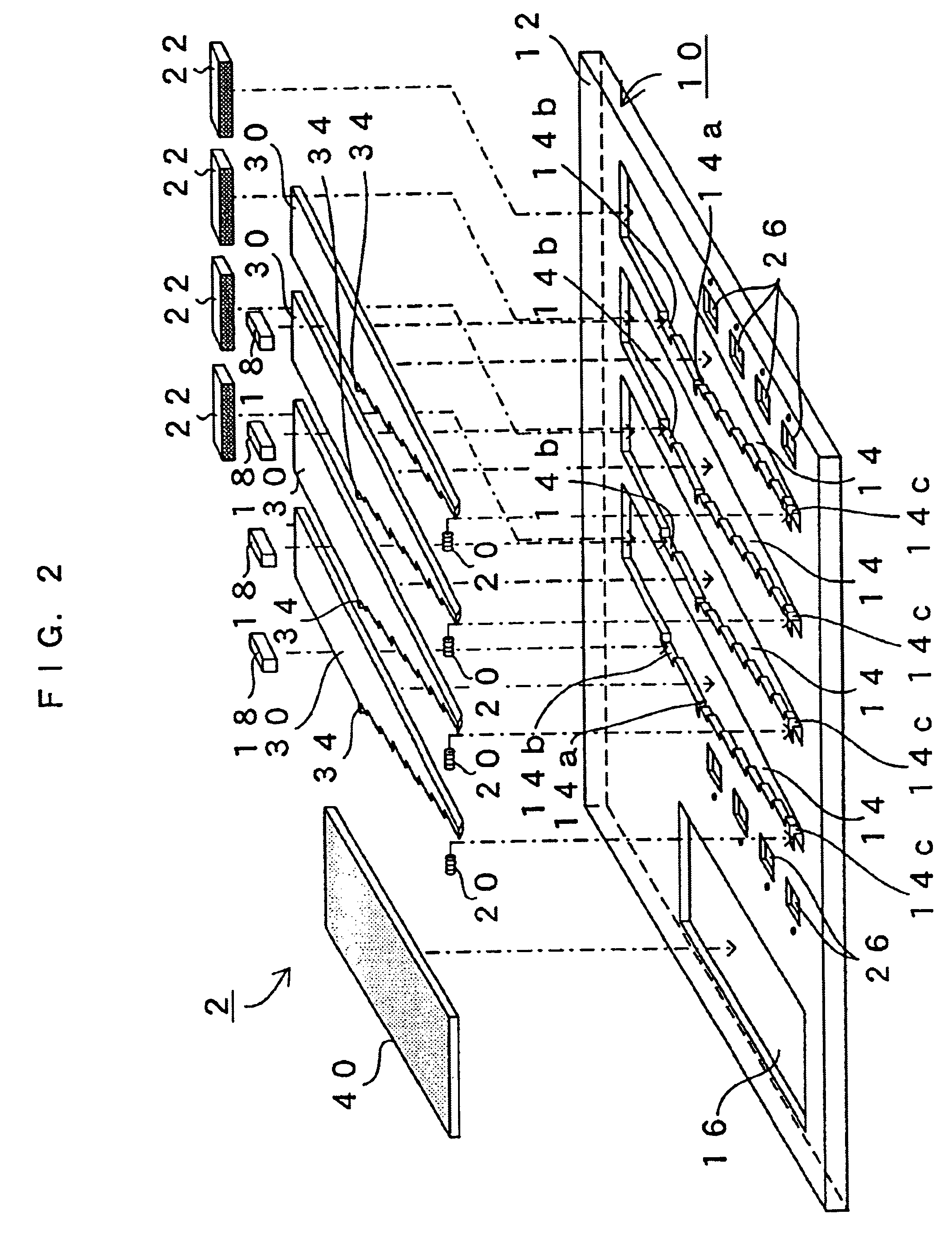 Optical data bus fixing board and optical back plane board