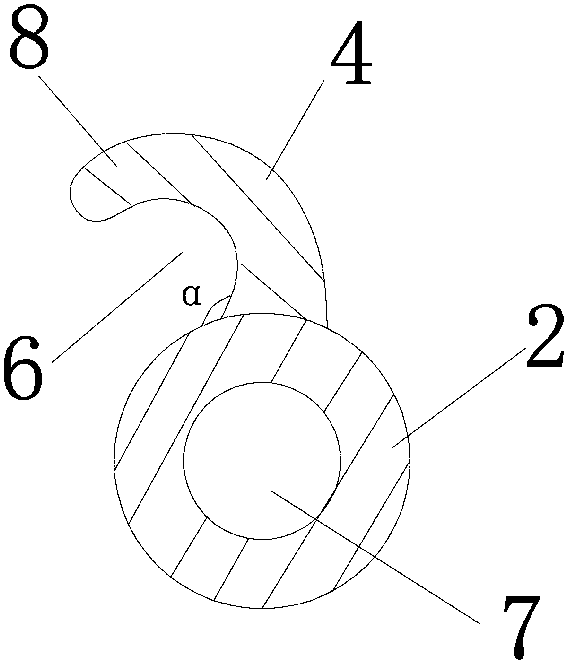 Double-J tube for removing urinary calculus