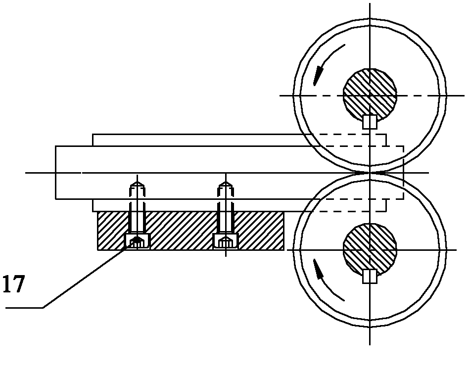 Wear-resistant clamp plate device of stuffing box crimping machine