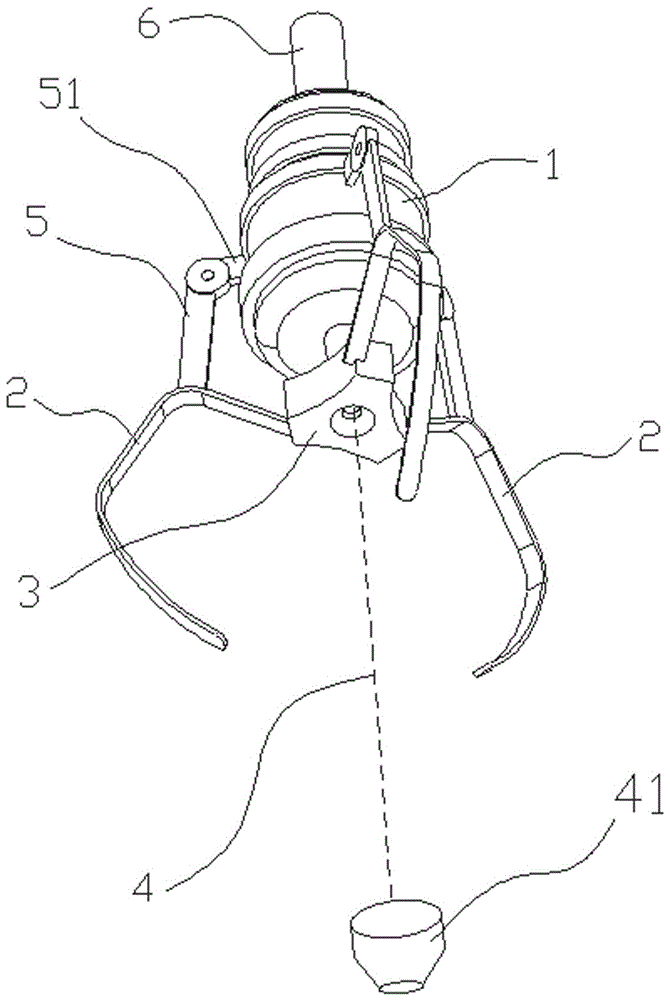 Game clamping jaw having hanging measurement function