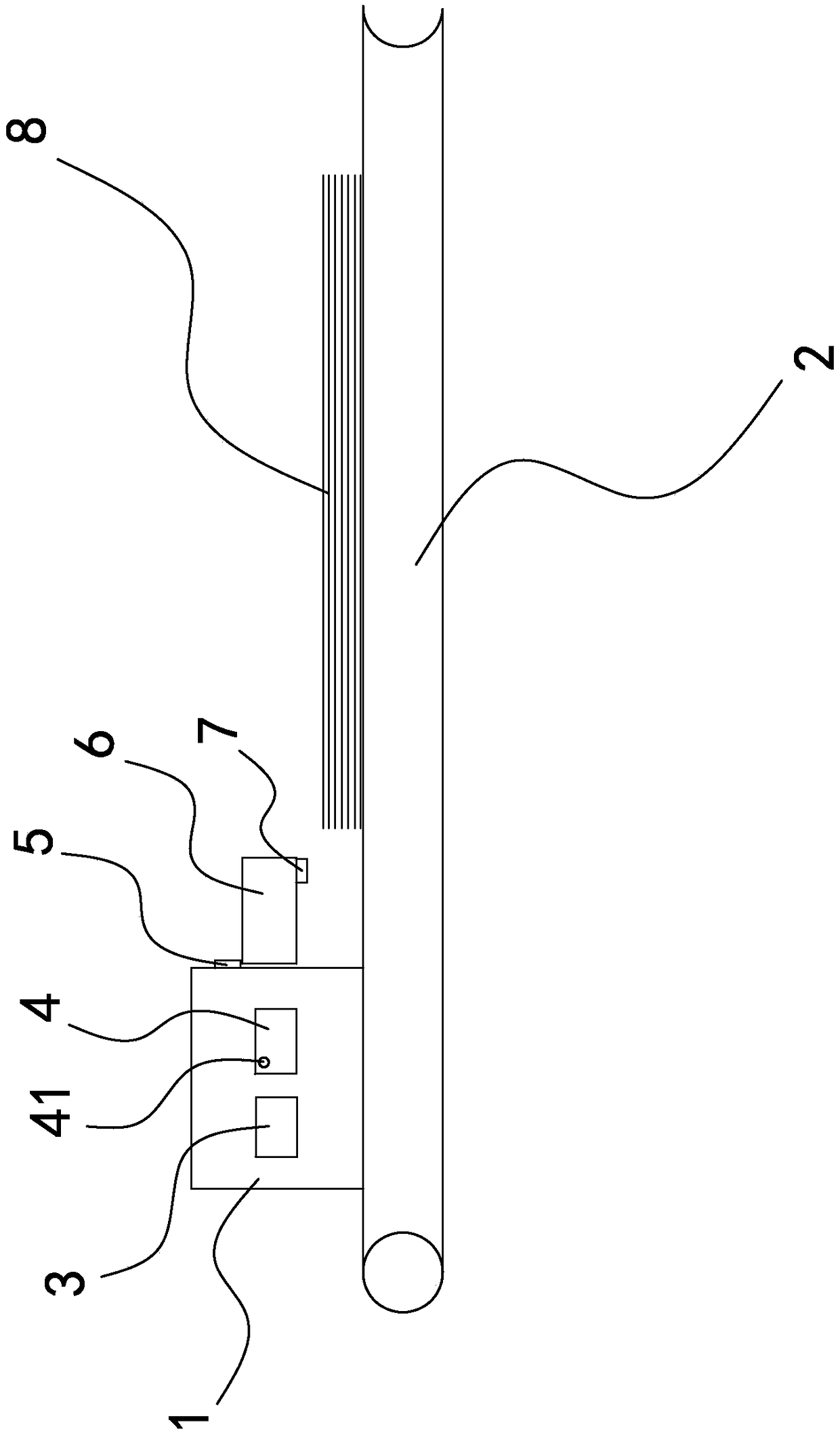 Automatic break point memory returning system for cloth spreader and control method