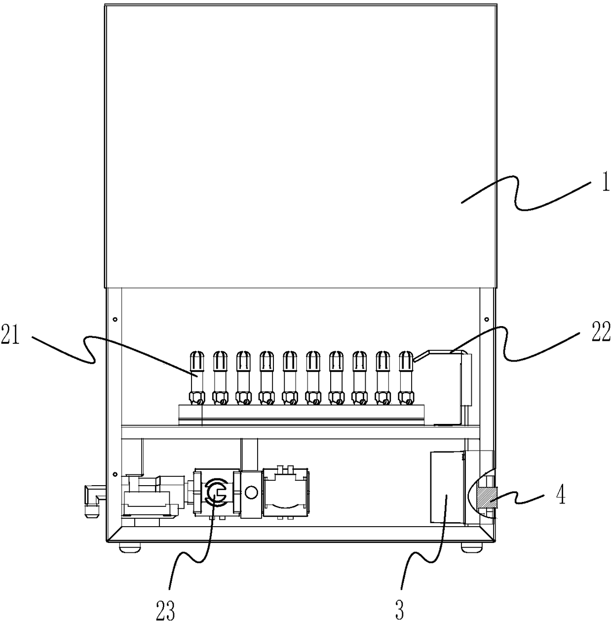 Carbon dioxide generation device with low-oxygen protection