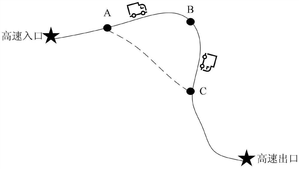 Highway toll collection method and device, terminal and storage medium