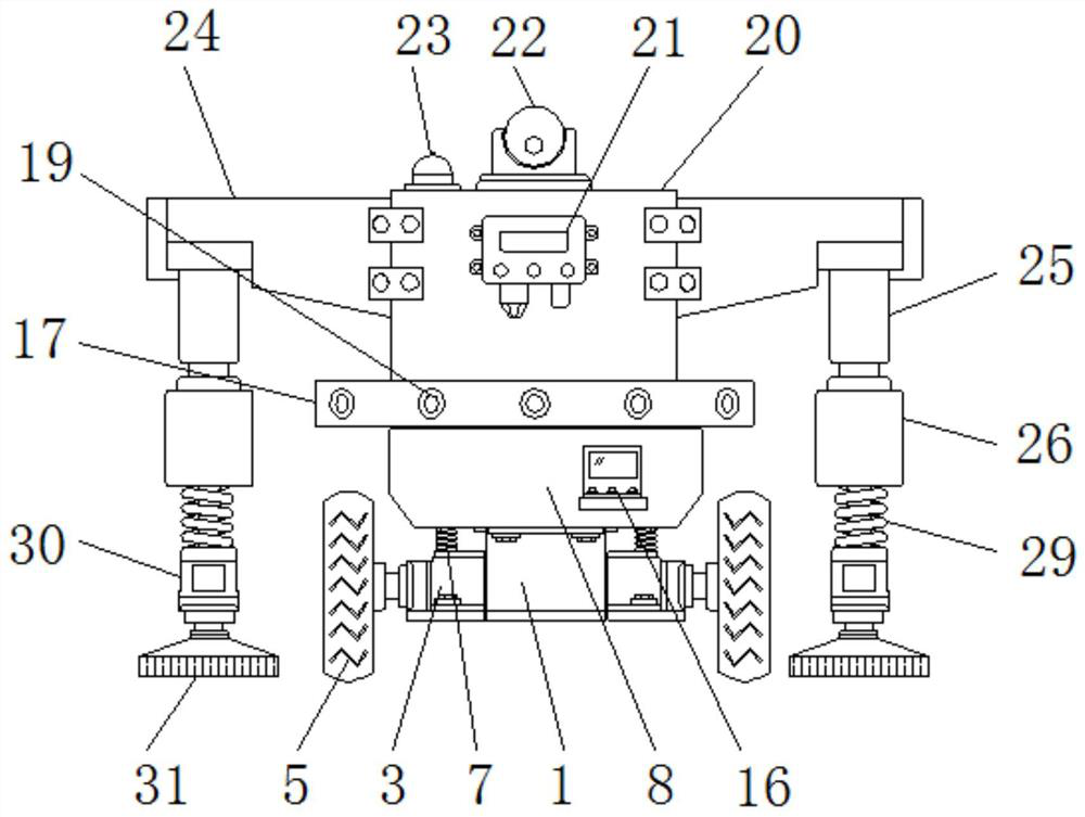 Chemical explosion-proof inspection robot with gas leakage detection function