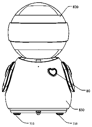 Preschool education accompany robot, and interaction method and system therefor