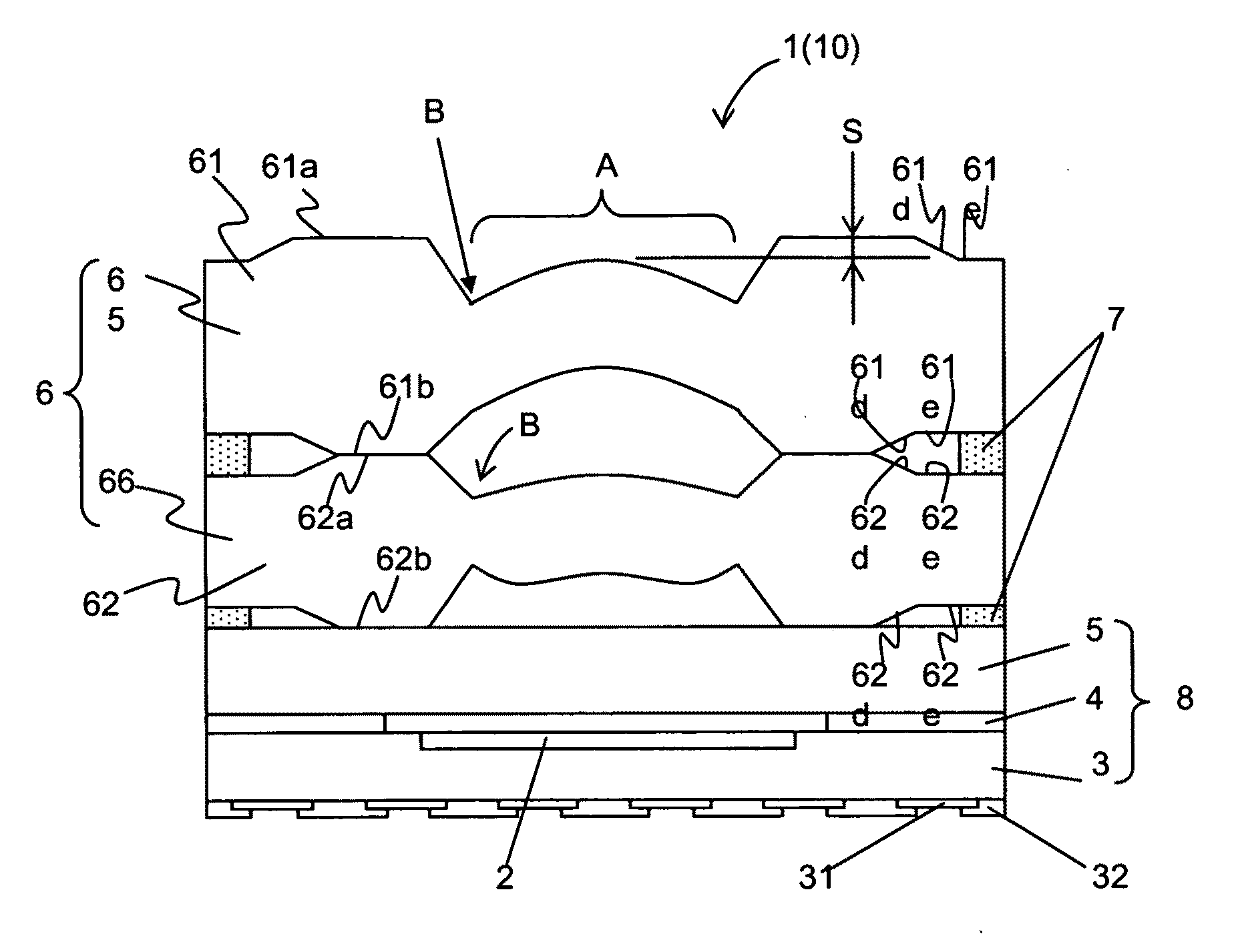 Optical element, optical element wafer, optical element wafer module, optical element module, method for manufacturing optical element module, electronic element wafer module, method for manufacturing electronic element module, electronic element module and electronic information device