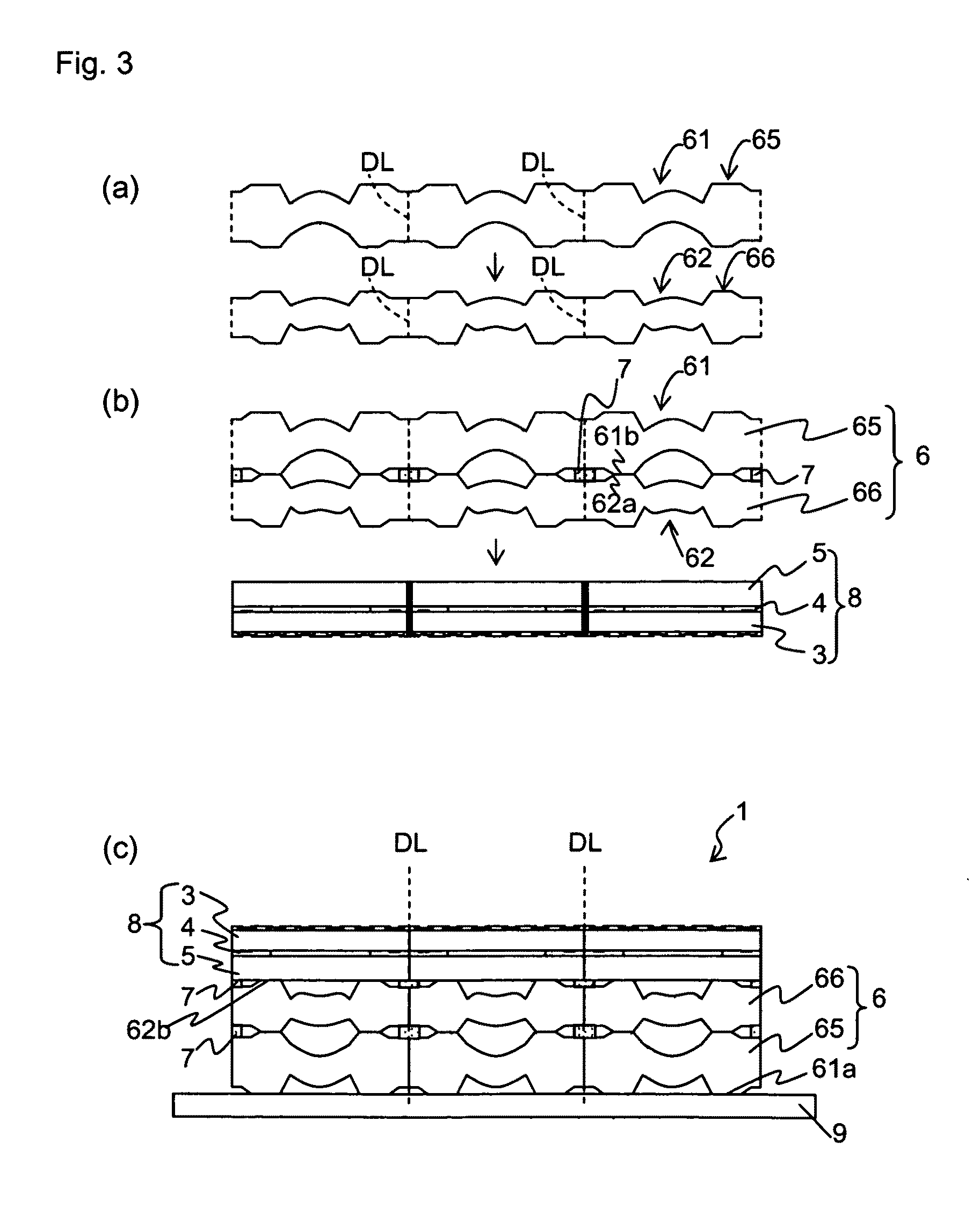 Optical element, optical element wafer, optical element wafer module, optical element module, method for manufacturing optical element module, electronic element wafer module, method for manufacturing electronic element module, electronic element module and electronic information device