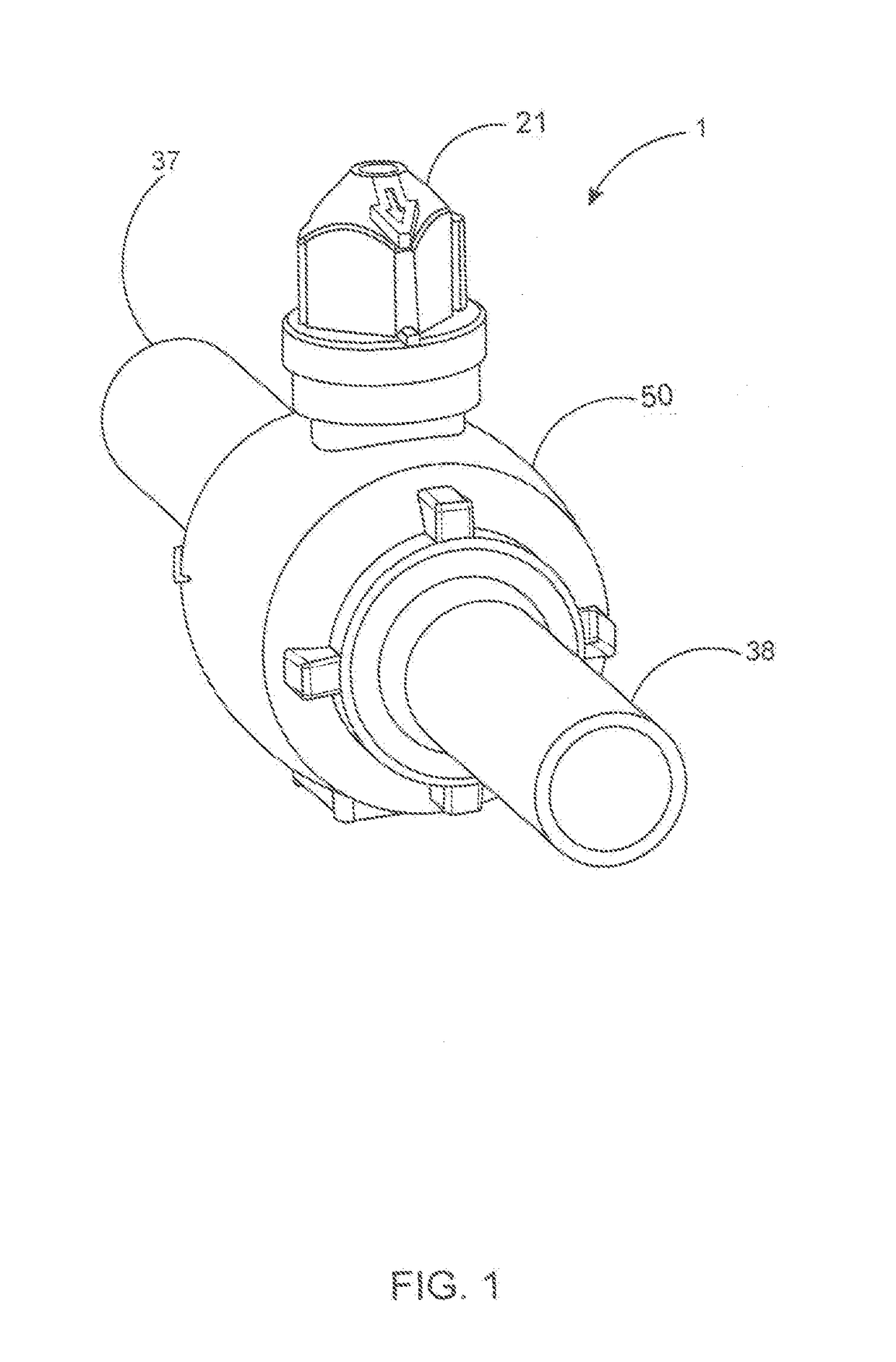 Integral Plastic Ball Valve For Fluid Transmission And Manufacturing Process