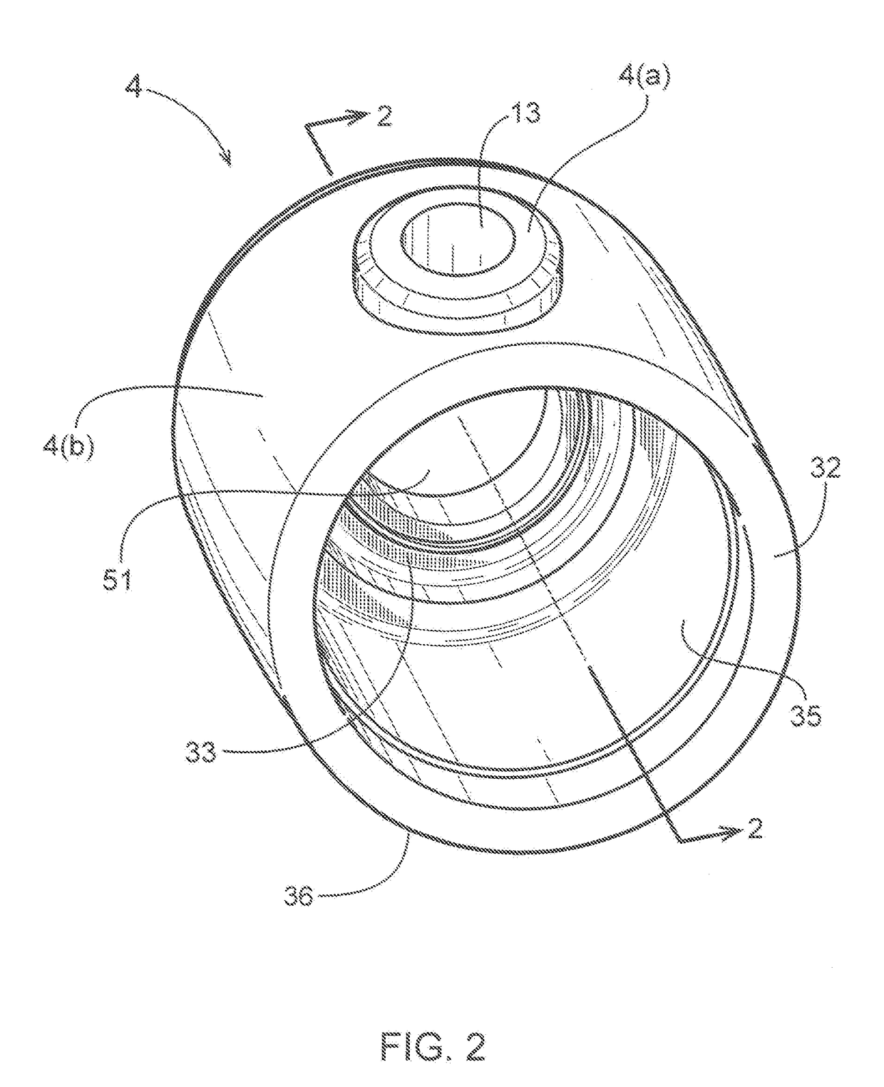 Integral Plastic Ball Valve For Fluid Transmission And Manufacturing Process