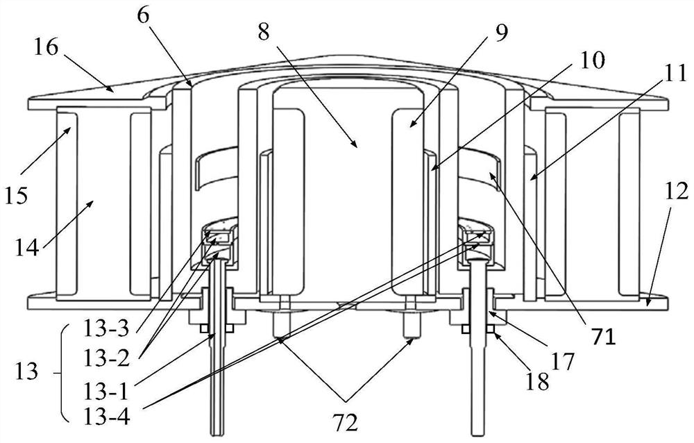 Axisymmetric air inlet structure of Hall thruster