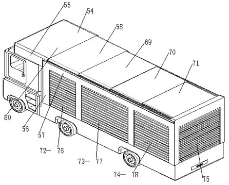 A mobile trench sludge disposal vehicle