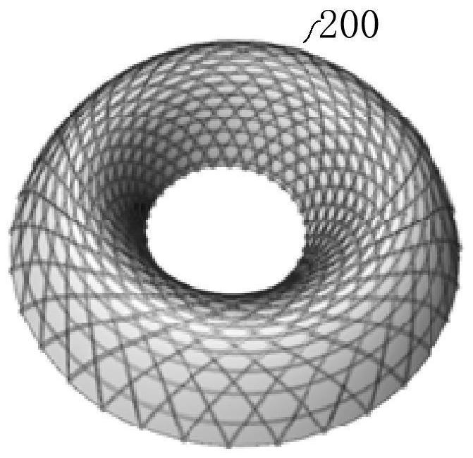 Spatial curved surface woven mesh generation method based on subdivision algorithm