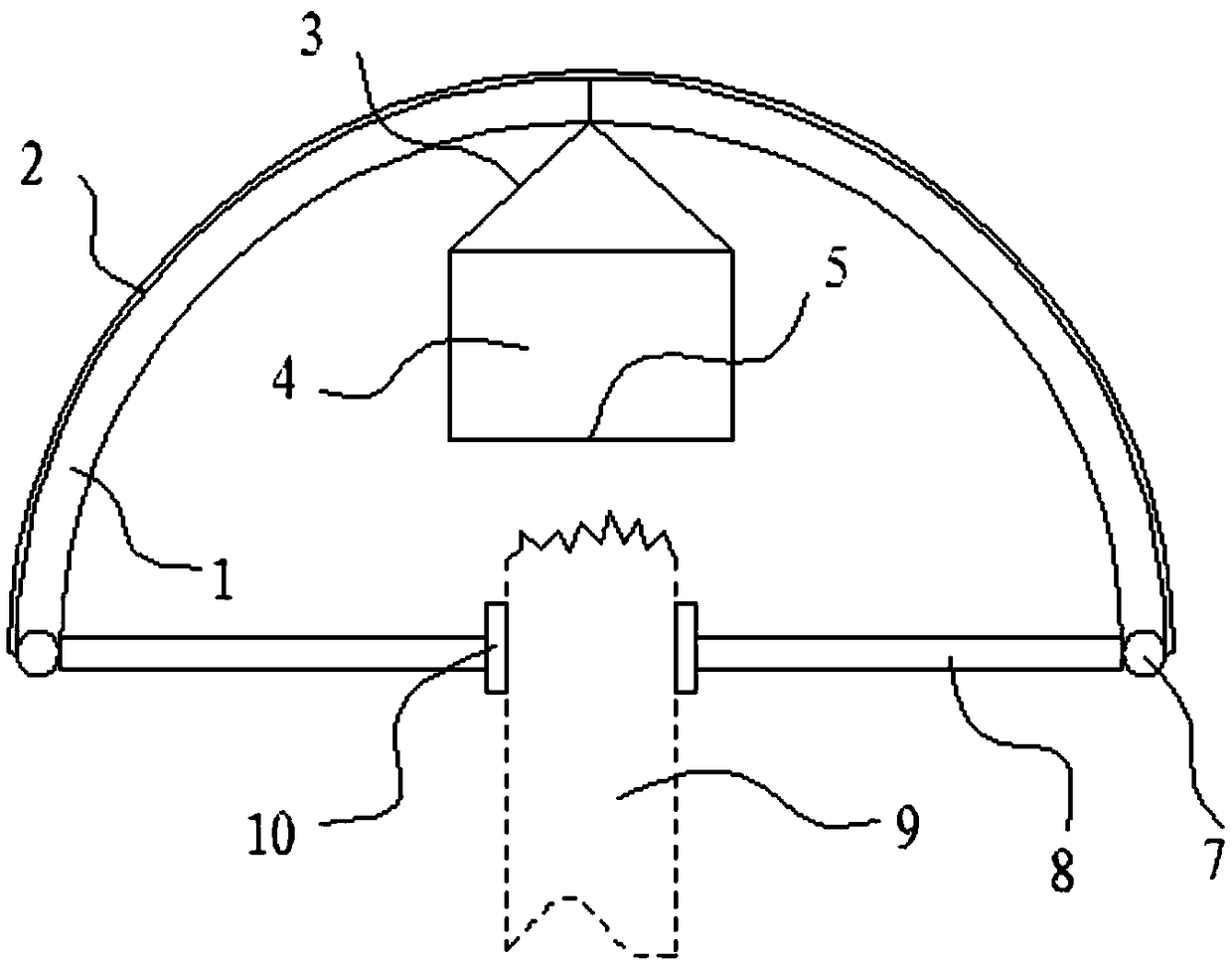 Device for inhibiting growth of branch