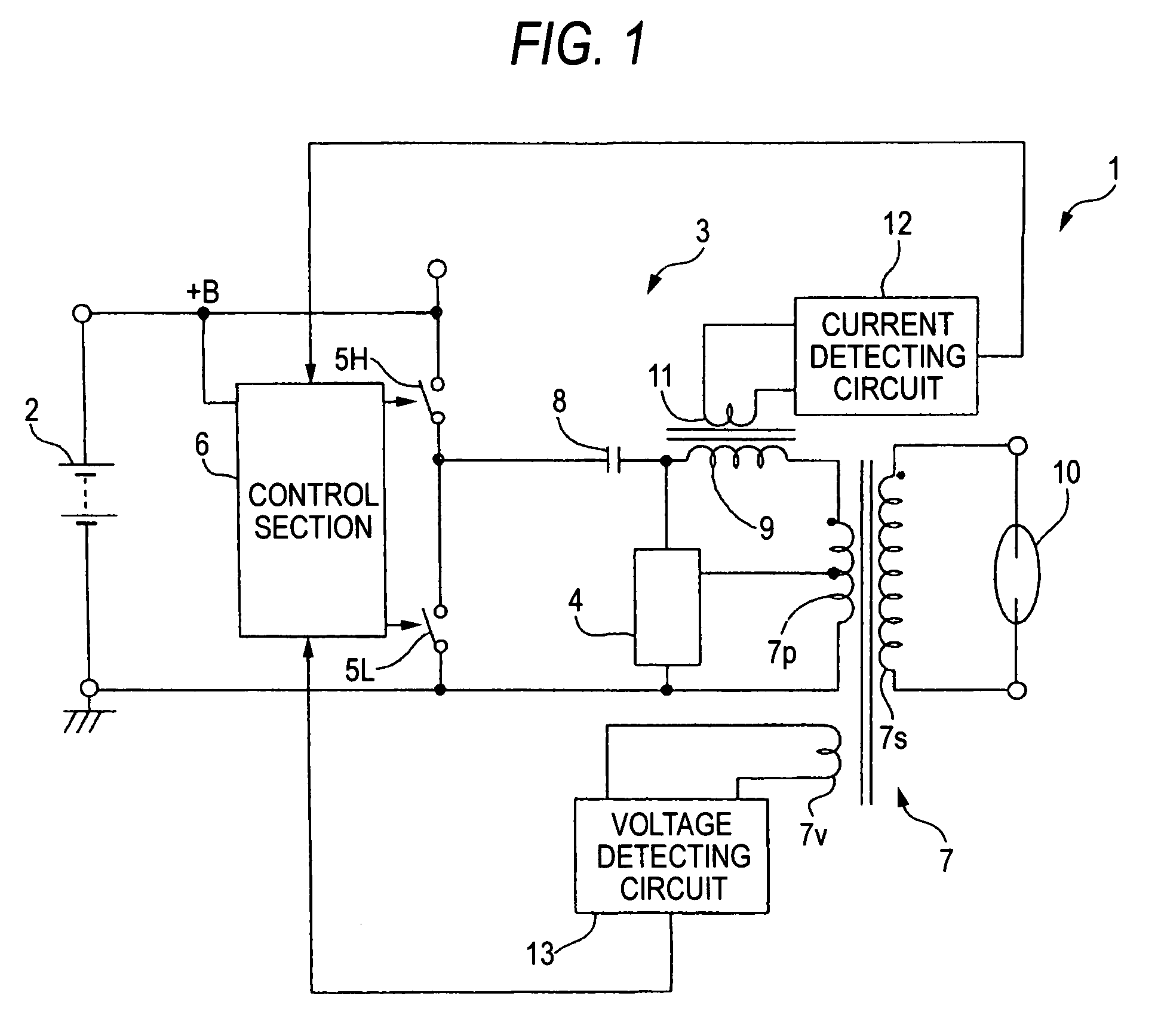 Discharge lamp lighting circuit