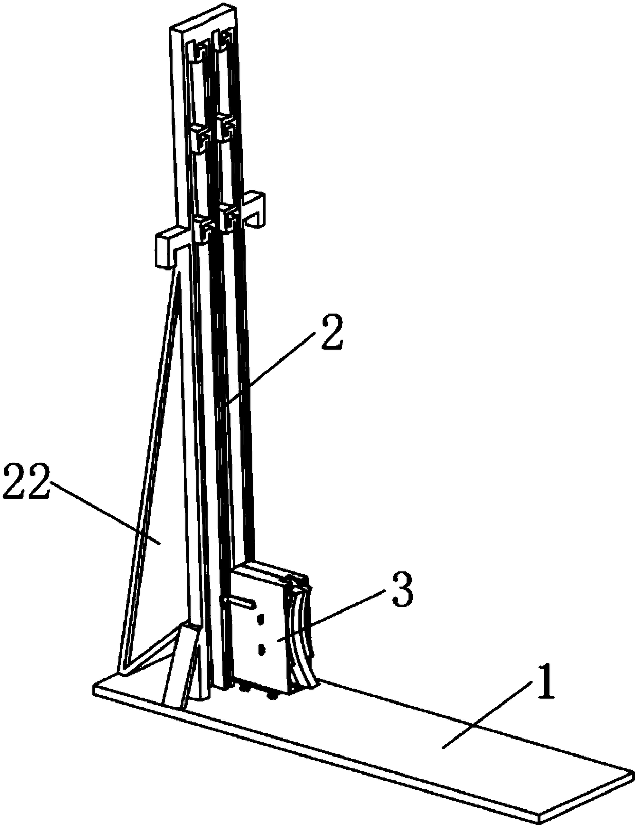 Suspension type bicycle parking device