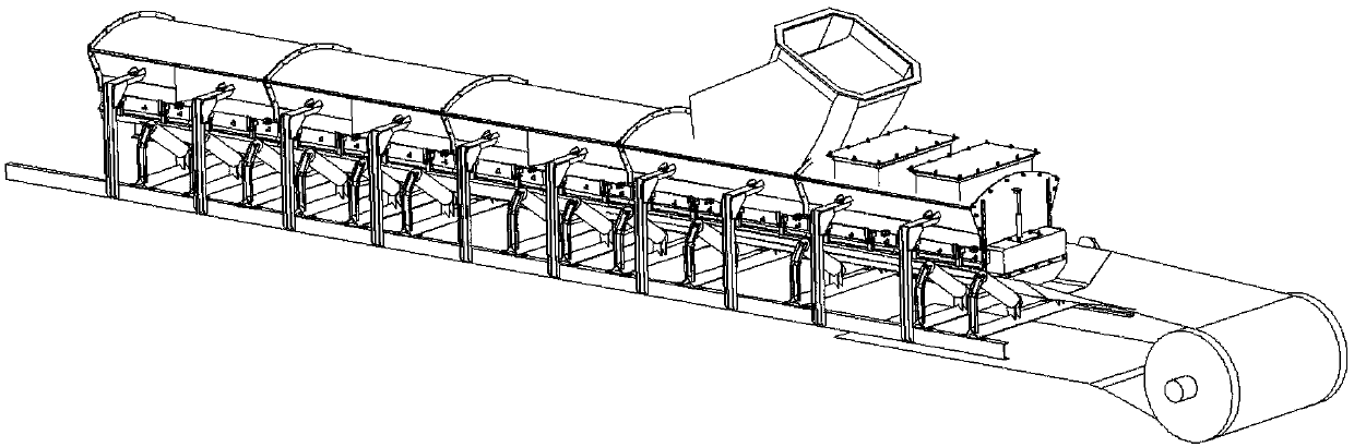 Automatic ascending and descending tail sealing device