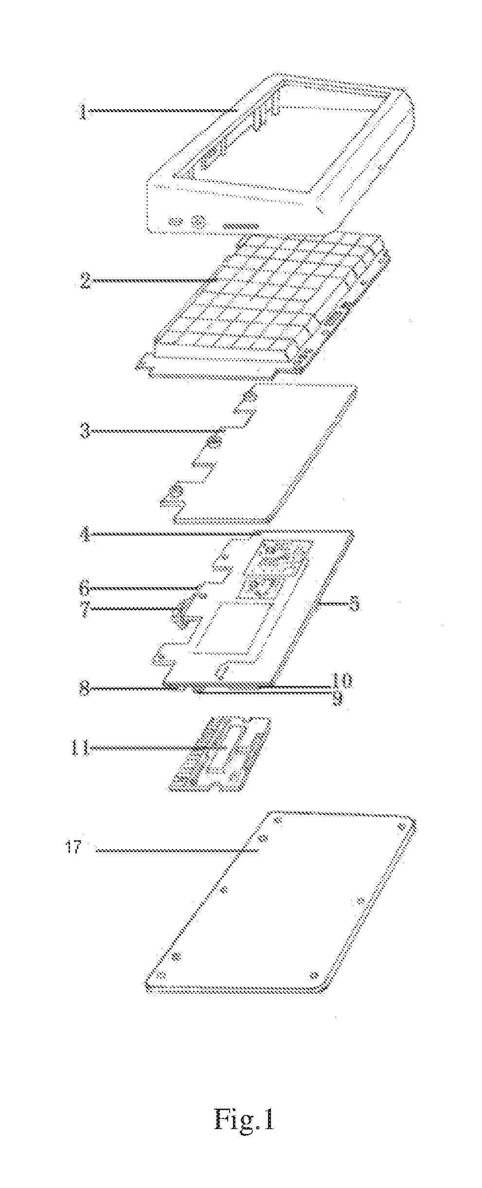 Keyboard apparatus having operation system and computer assembly