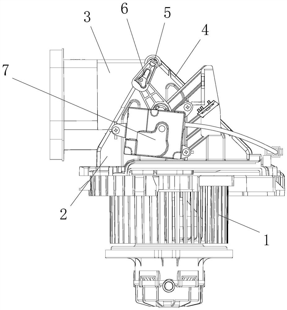 A blower assembly with an auxiliary damper