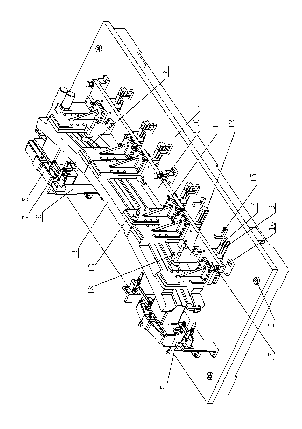 Detection tool structure of rear bumper assembly