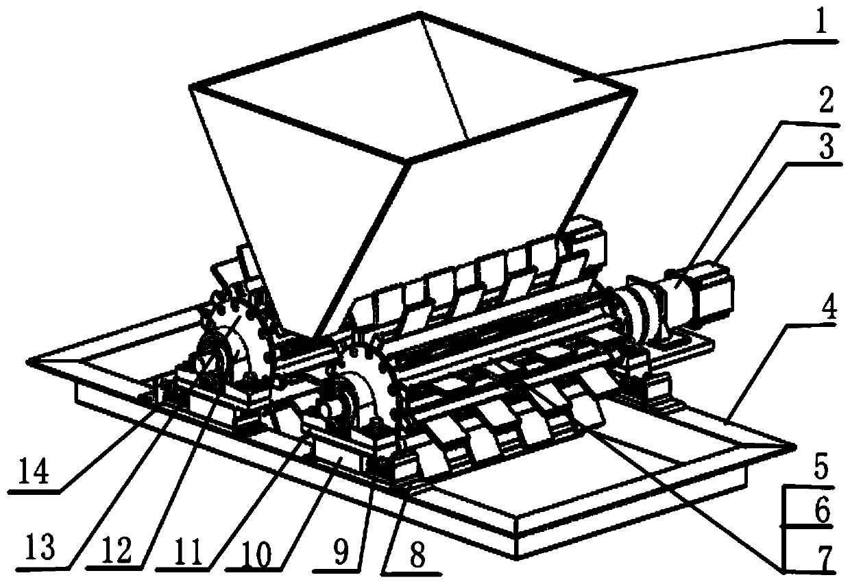 Double-roll seed arrangement mechanism of pre-cutting sugarcane planter