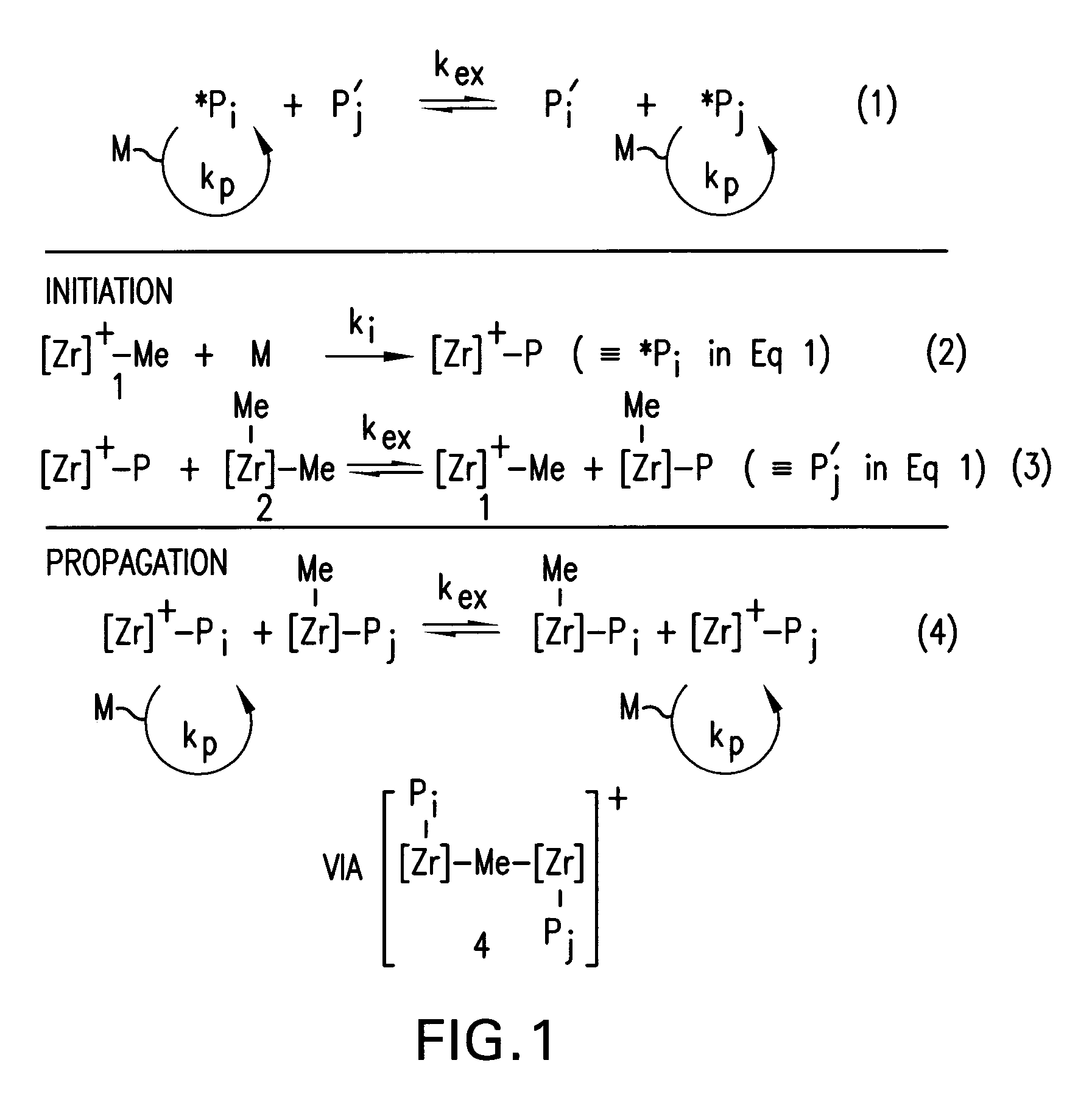 Process for preparation of polyolefins via degenerative transfer polymerization