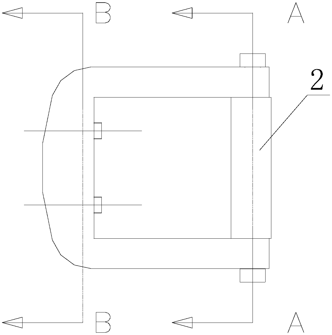 Auxiliary clamping device for turning steam turbine rotor on horizontal lathe