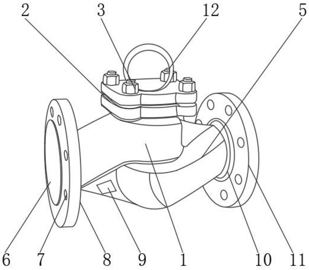 Multifunctional energy-saving resistance-free check valve applied to power station