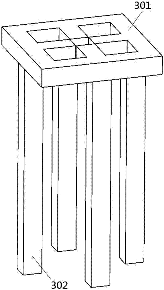 A grabbing device for barrels of medium and low radioactive waste