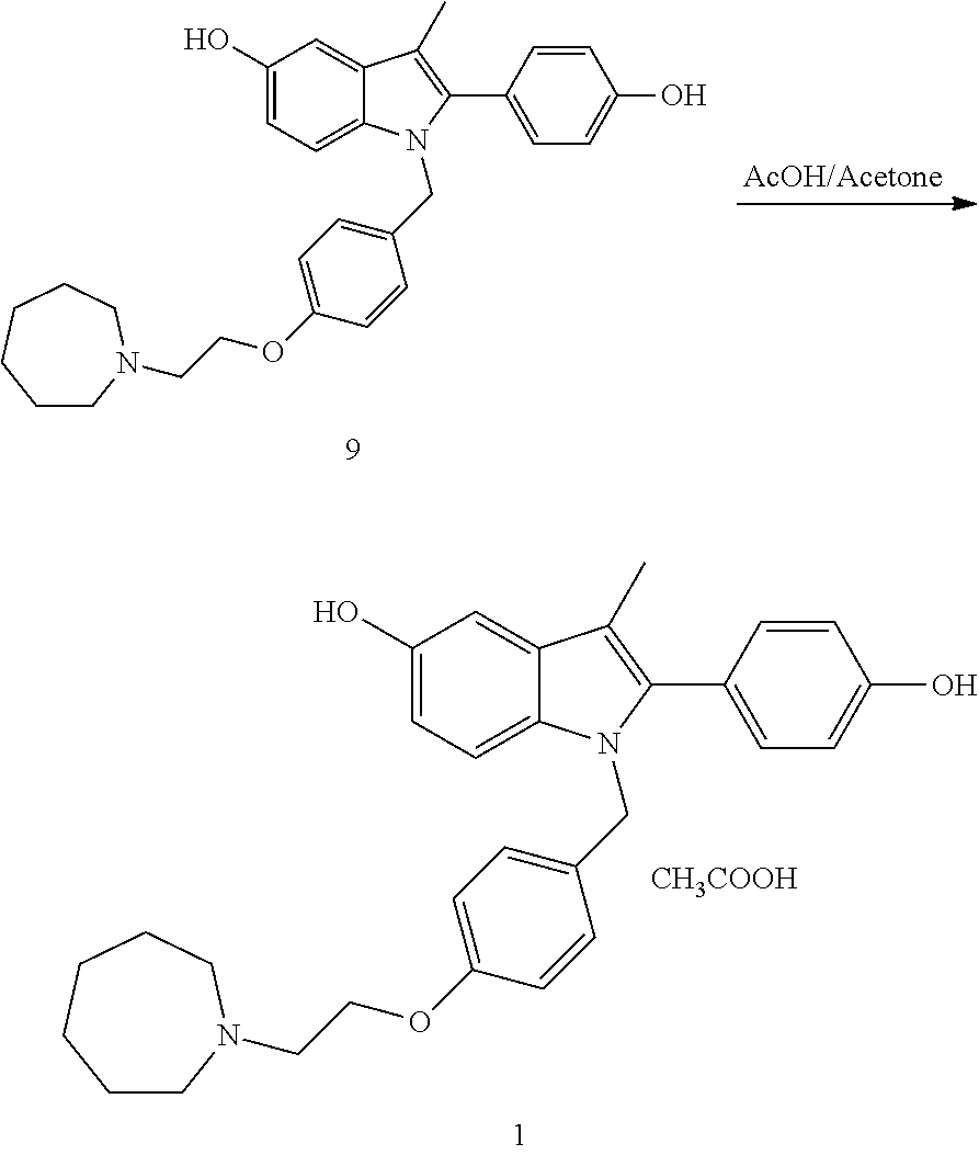 Novel process for the preparation of bazedoxifene acetate and intermediates thereof