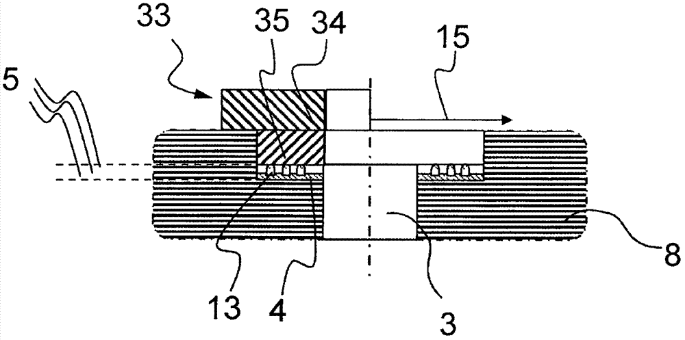 Shell component having hydraulic pressure line