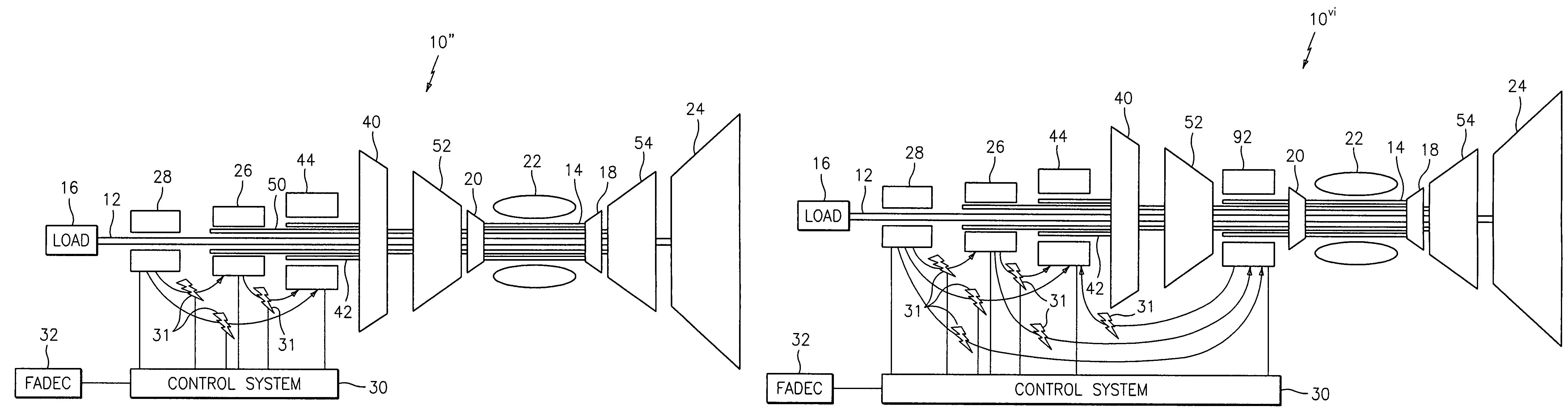 Electrically coupled supercharger for a gas turbine engine