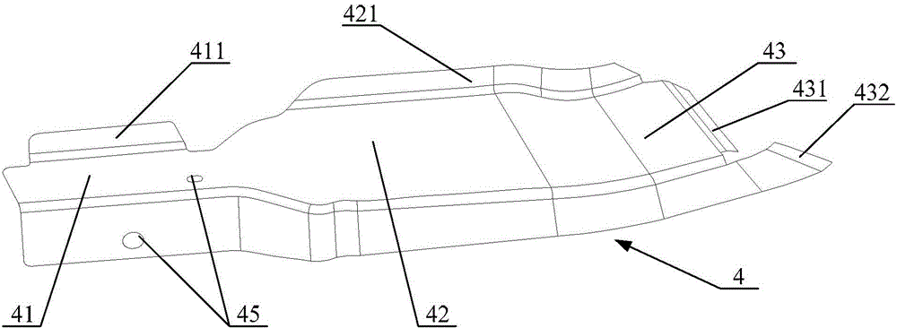 Side wall back structure of automobile and automobile