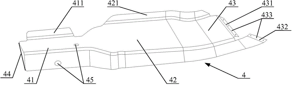 Side wall back structure of automobile and automobile