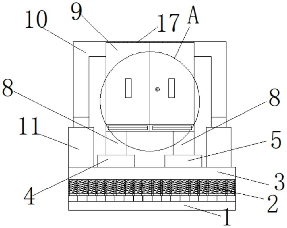 Shockproof off-ground high-voltage switch cabinet mechanism