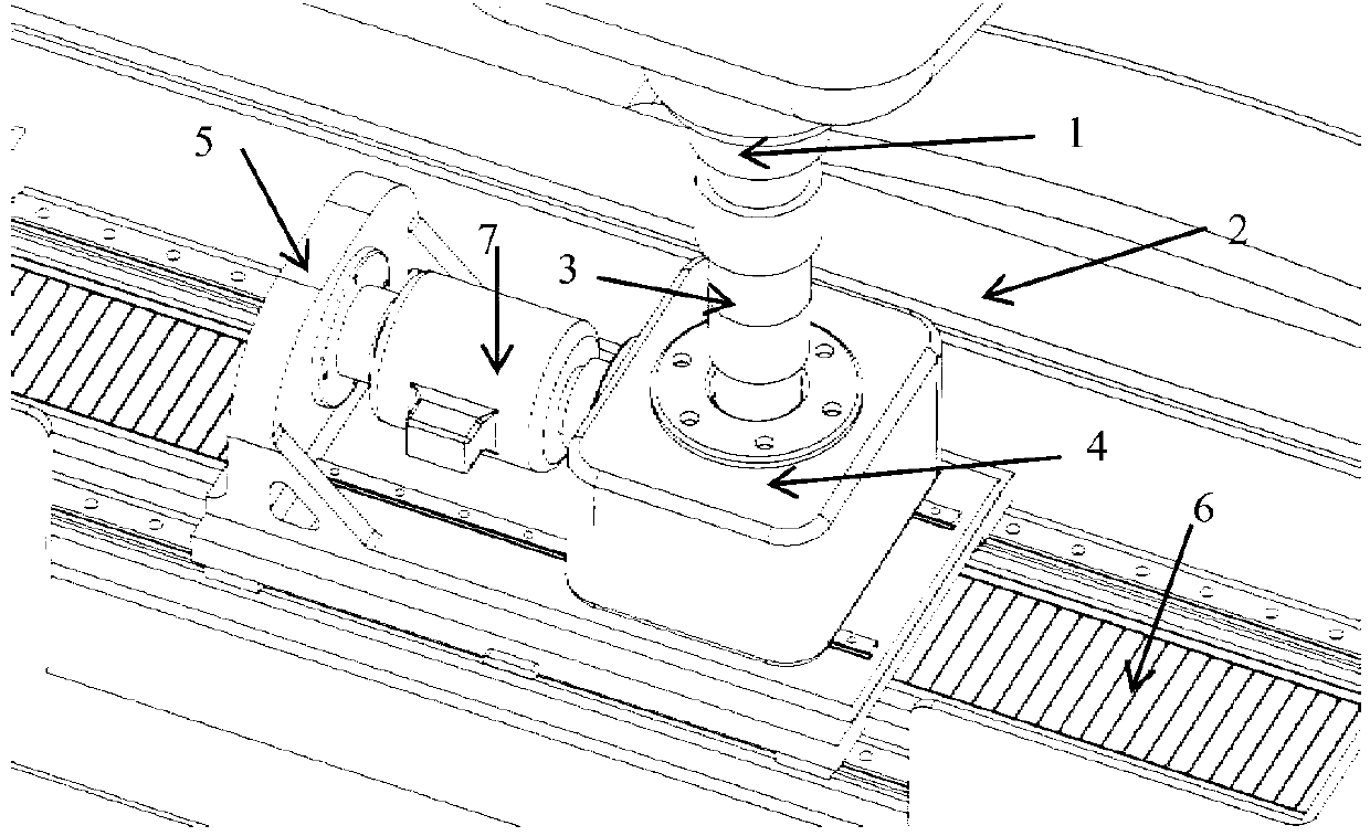 Single degree of freedom numerically controlled machine tool loading device and loading test method