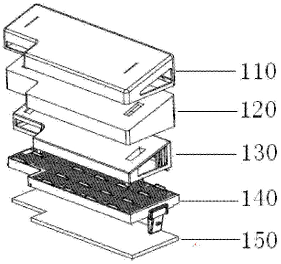 Dustproof filtering structure for projectors and projector with same