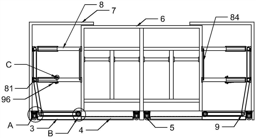 Base for intelligent furniture wardrobe