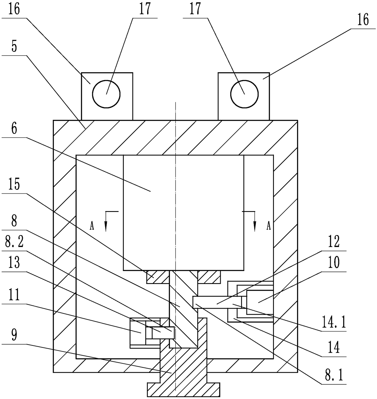 A gear-type EPB failure parking device