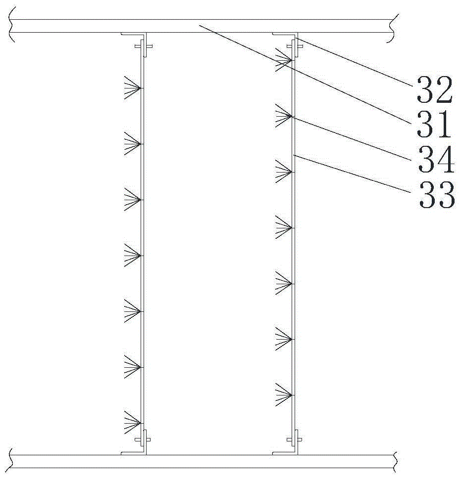 A method and device for removing high-concentration dust from glass kiln flue gas