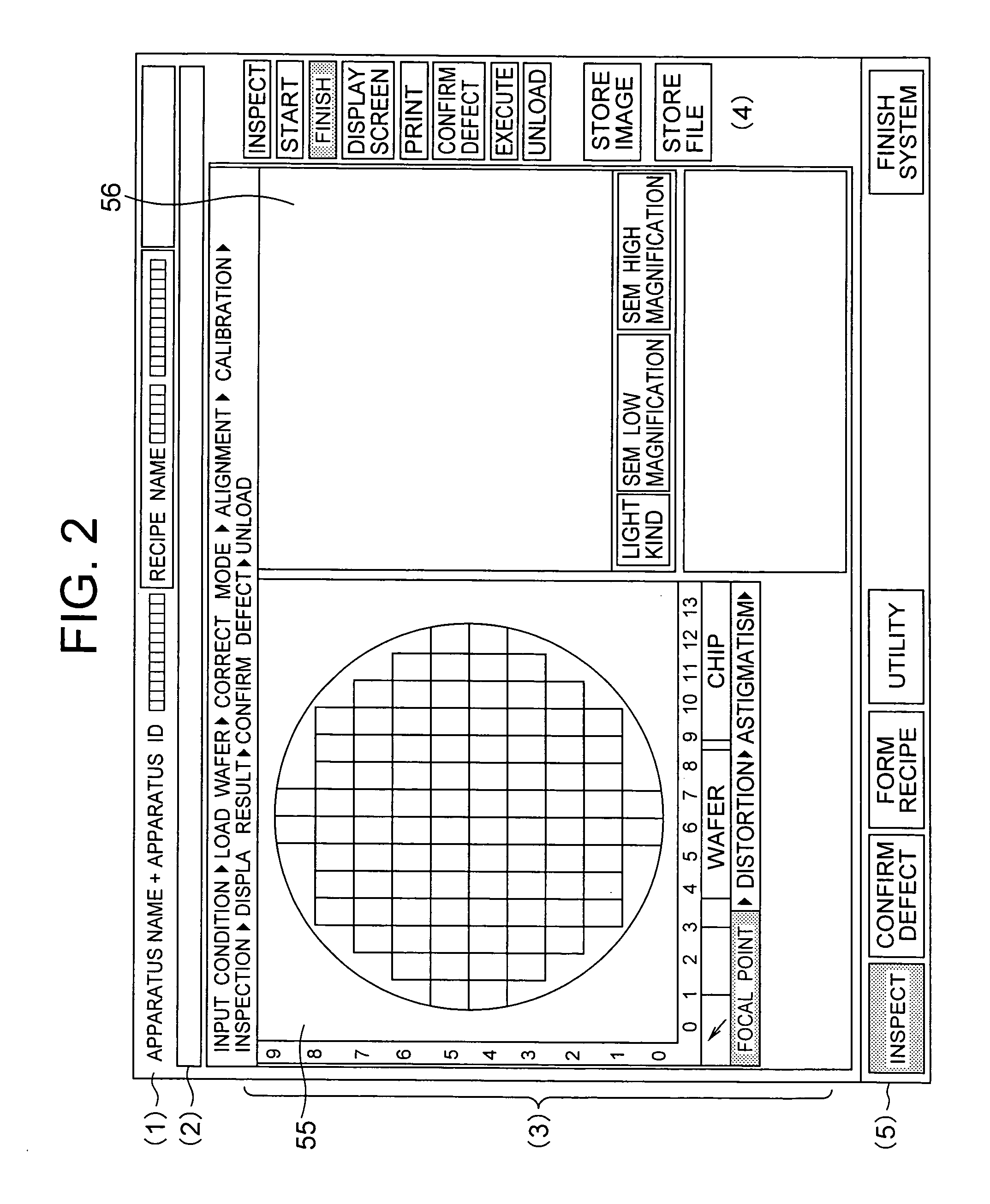 Inspection apparatus for inspecting patterns of a substrate