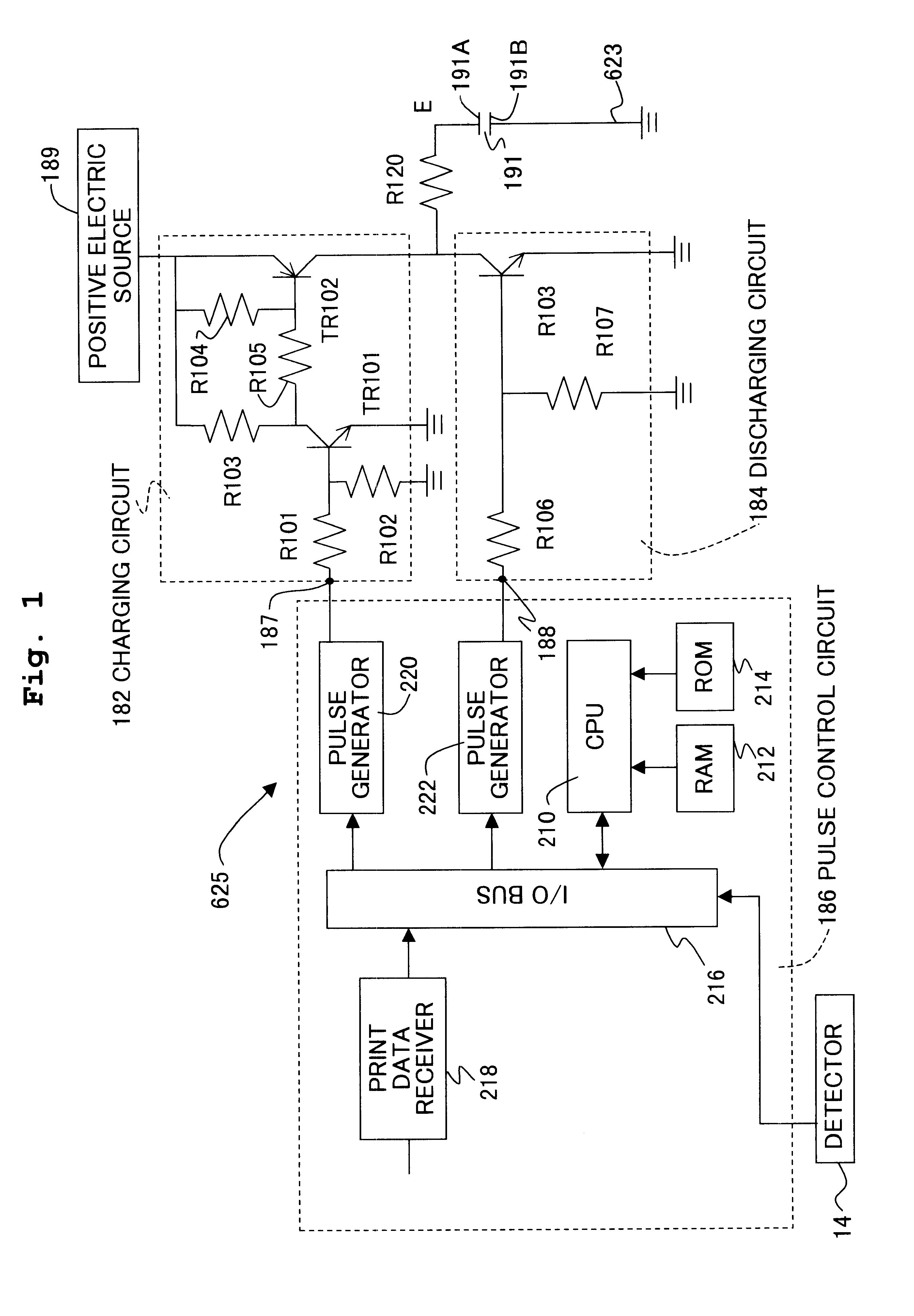 Ink ejector that ejects ink in accordance with print instructions