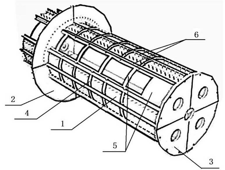 Round cross-shaped column base and manufacturing method thereof