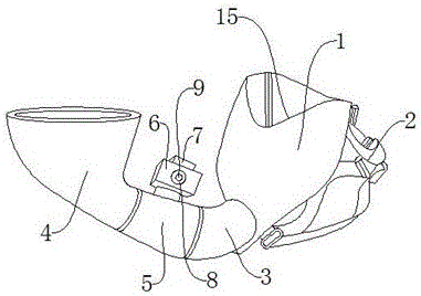 Nursing feeding device in fit with face