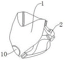 Nursing feeding device in fit with face