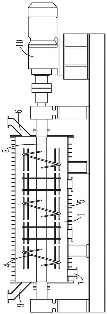 Stirring drum internally provided with grooves and stirring mill