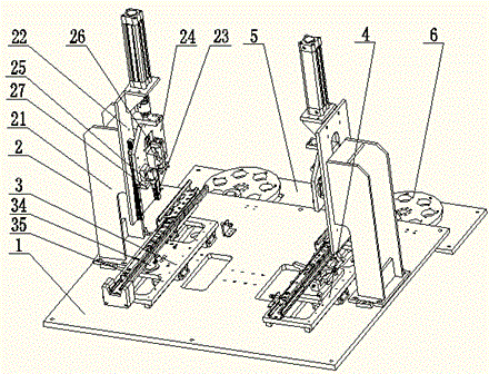 Automobile seat slide rail running-in testing station