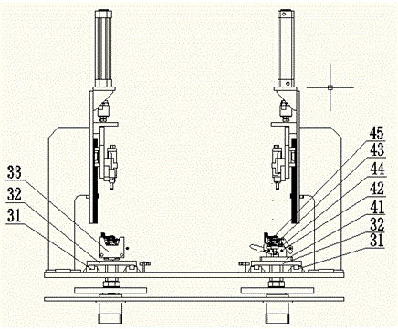 Automobile seat slide rail running-in testing station